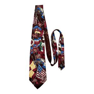 Vintage 1994 McDonald's "The Collection" Necktie – International Flags Design –